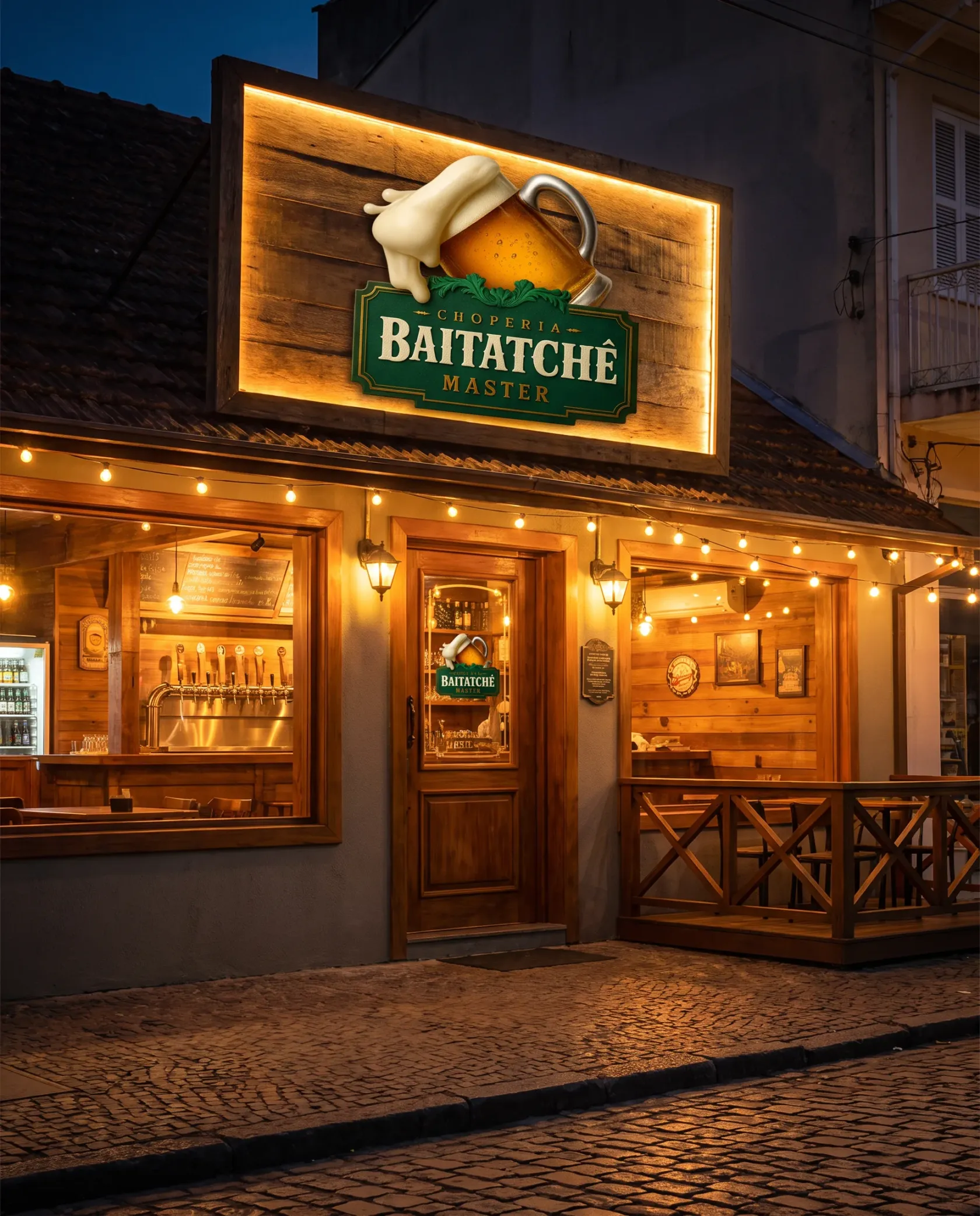 Baitatchê Master: fachada (mockup de apresentação)
