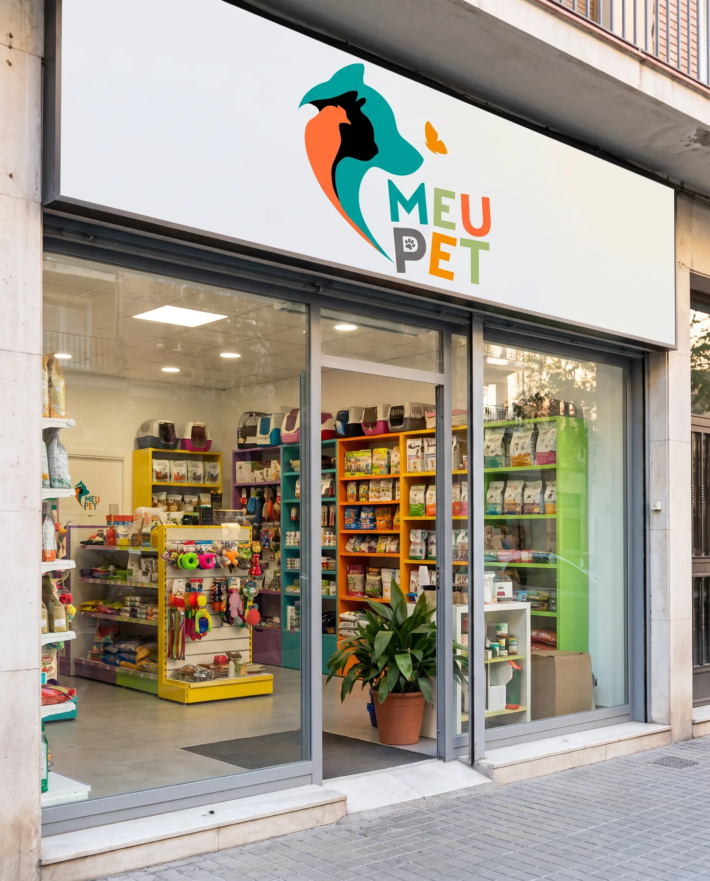 Meu Pet: fachada (mockup de apresentação)