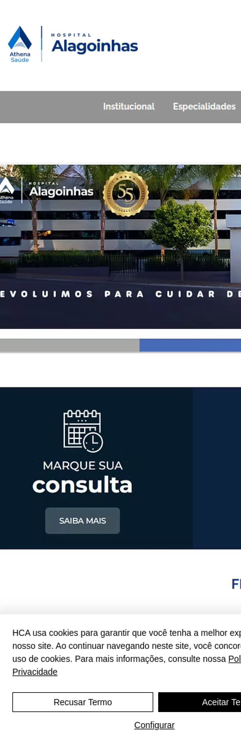 Site no celular