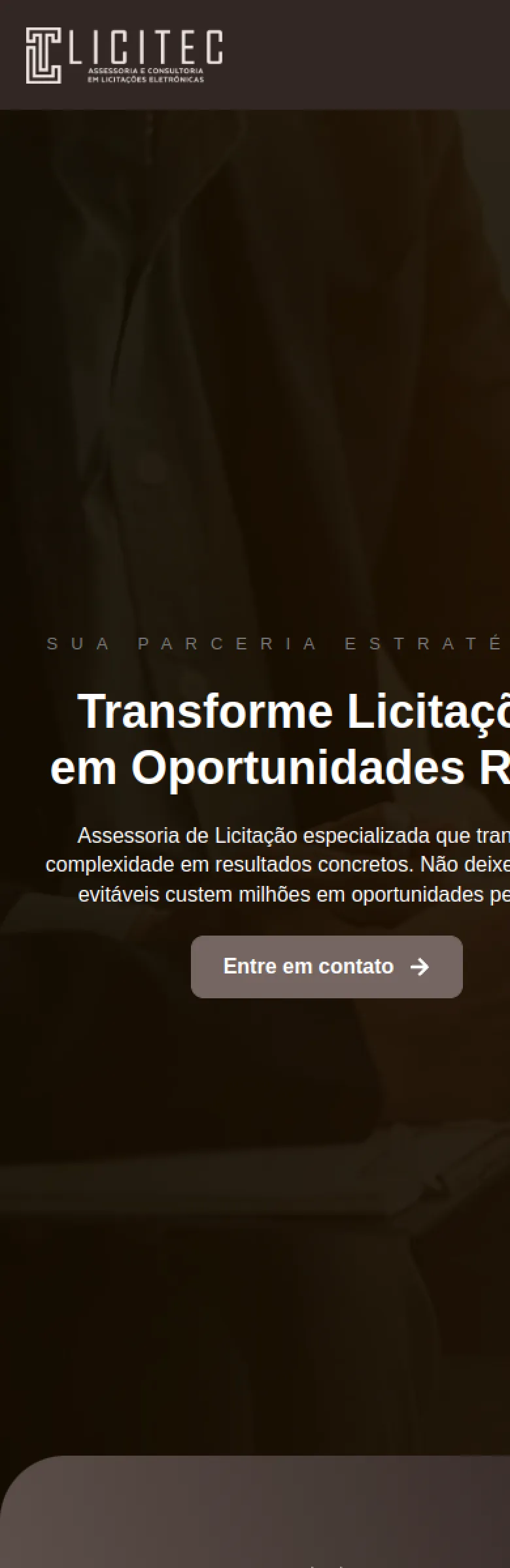 Site no celular
